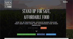 Desktop Screenshot of coalitionforsafeaffordablefood.org